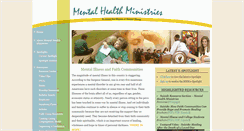 Desktop Screenshot of mentalhealthministries.net