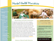 Tablet Screenshot of mentalhealthministries.net